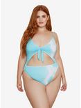 Dippin' Daisy's Glam Swimsuit Crystal Tie Dye Plus Size, BLUE, hi-res