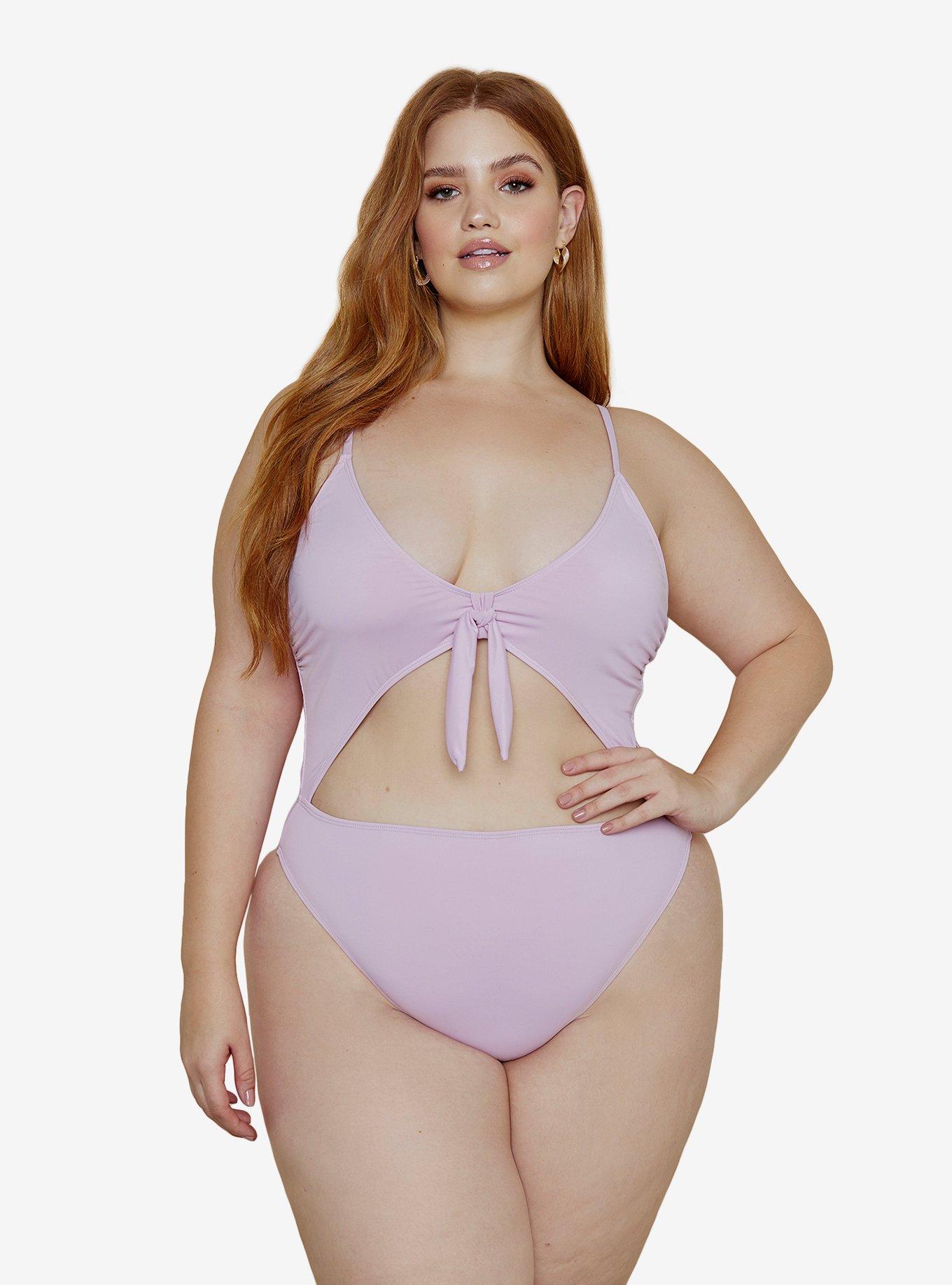 Dippin' Daisy's Glam Swimsuit Lilac Plus Size, PURPLE, hi-res