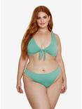 Dippin' Daisy's Nocturnal Swim Bottom Palm Plus Size, GREEN, hi-res