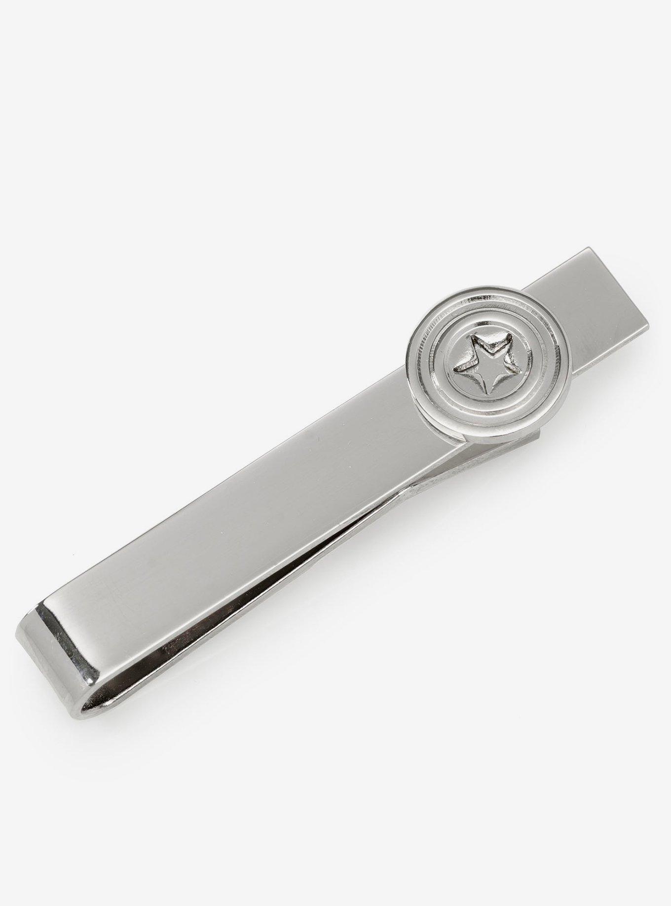 Marvel Captain America Hidden Message Tie Bar, , hi-res