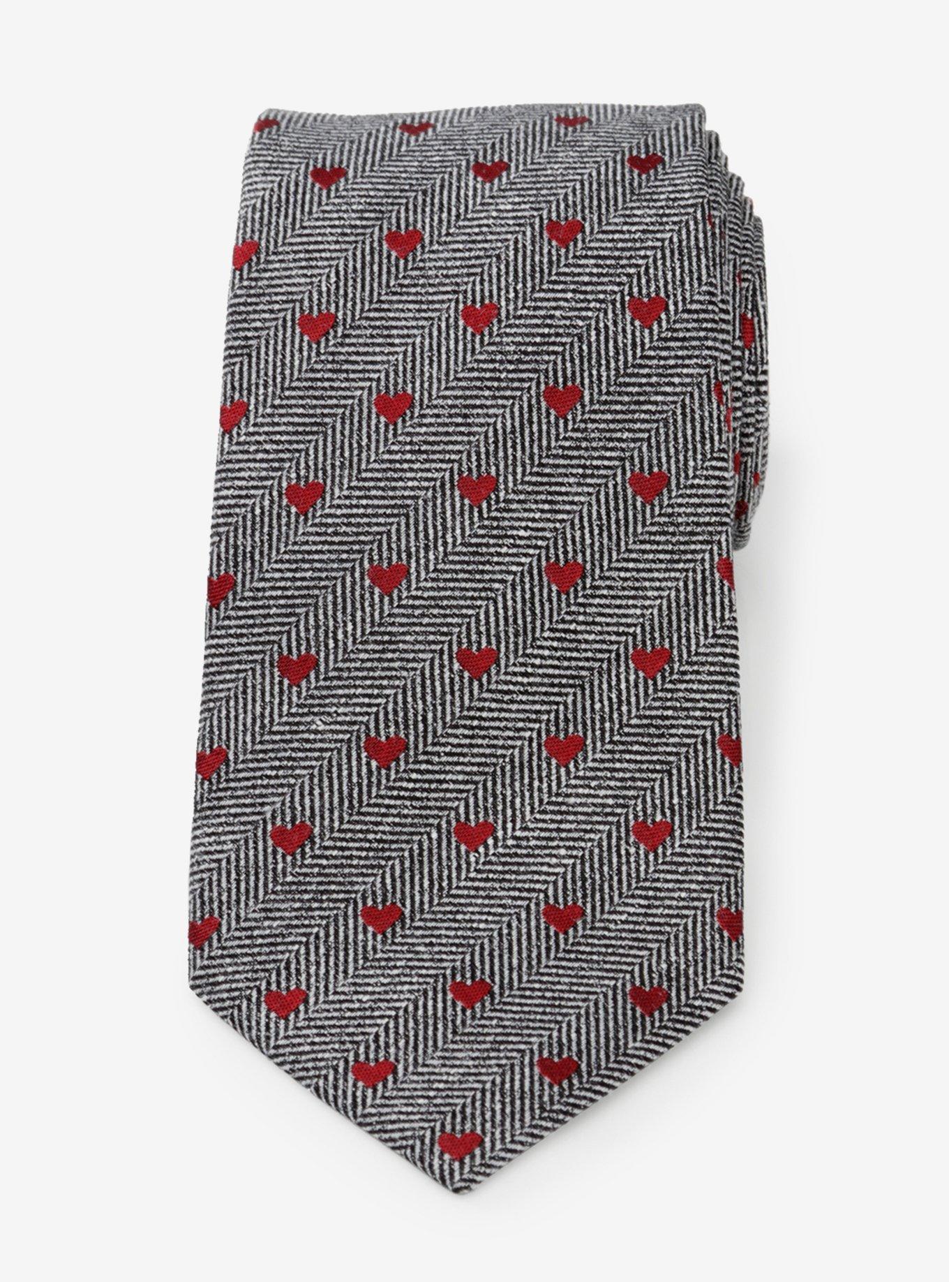 Herringbone Heart Tie, , hi-res