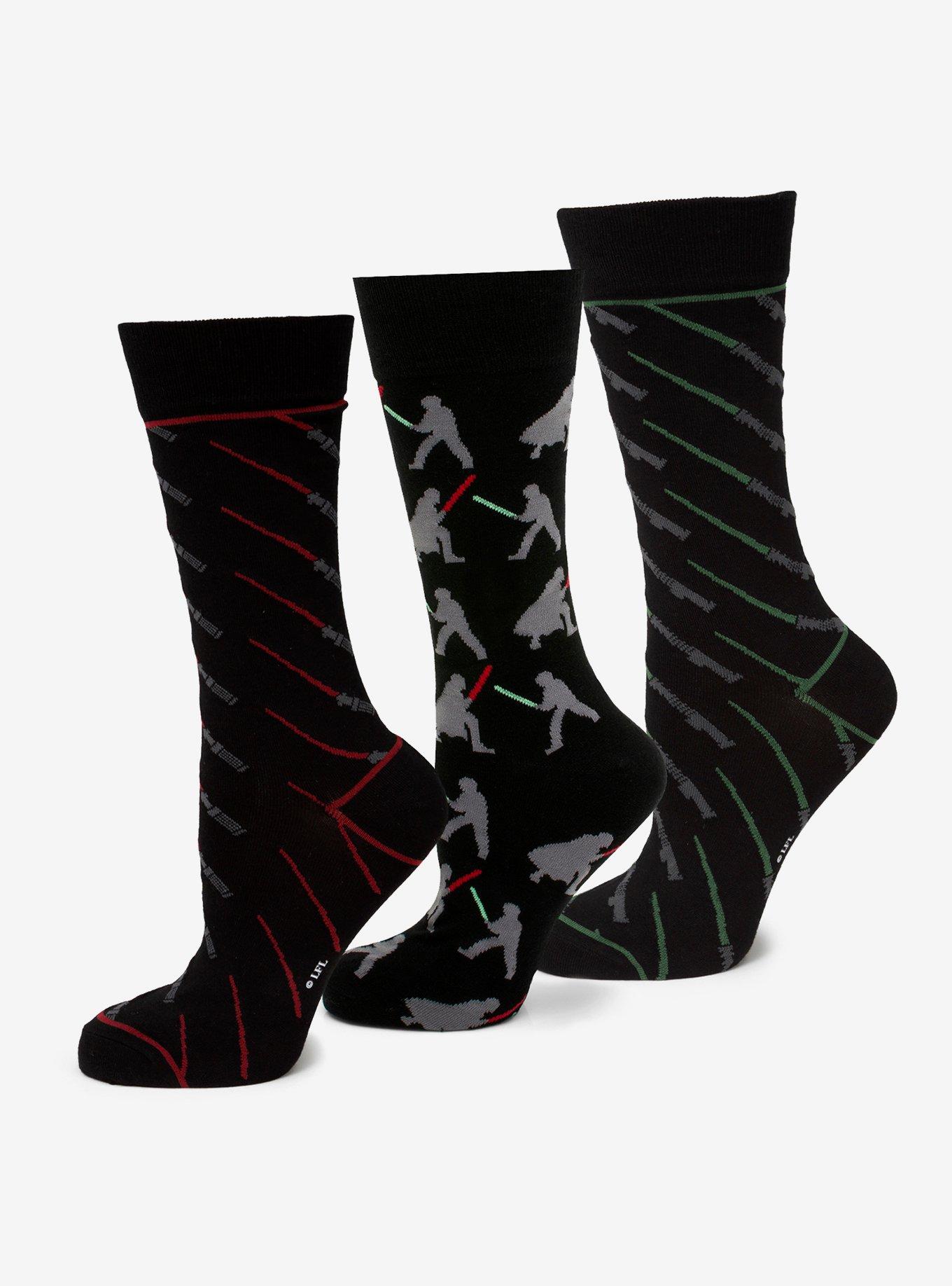 Star Wars Lightsaber Battle 3 Pair Socks Gift Set, , hi-res