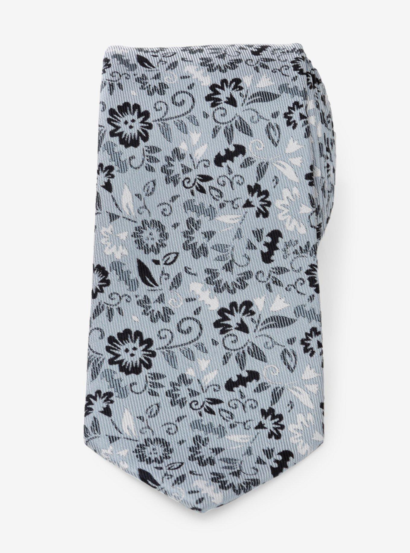 DC Comics Batman Patterned Floral Blue Tie, , hi-res