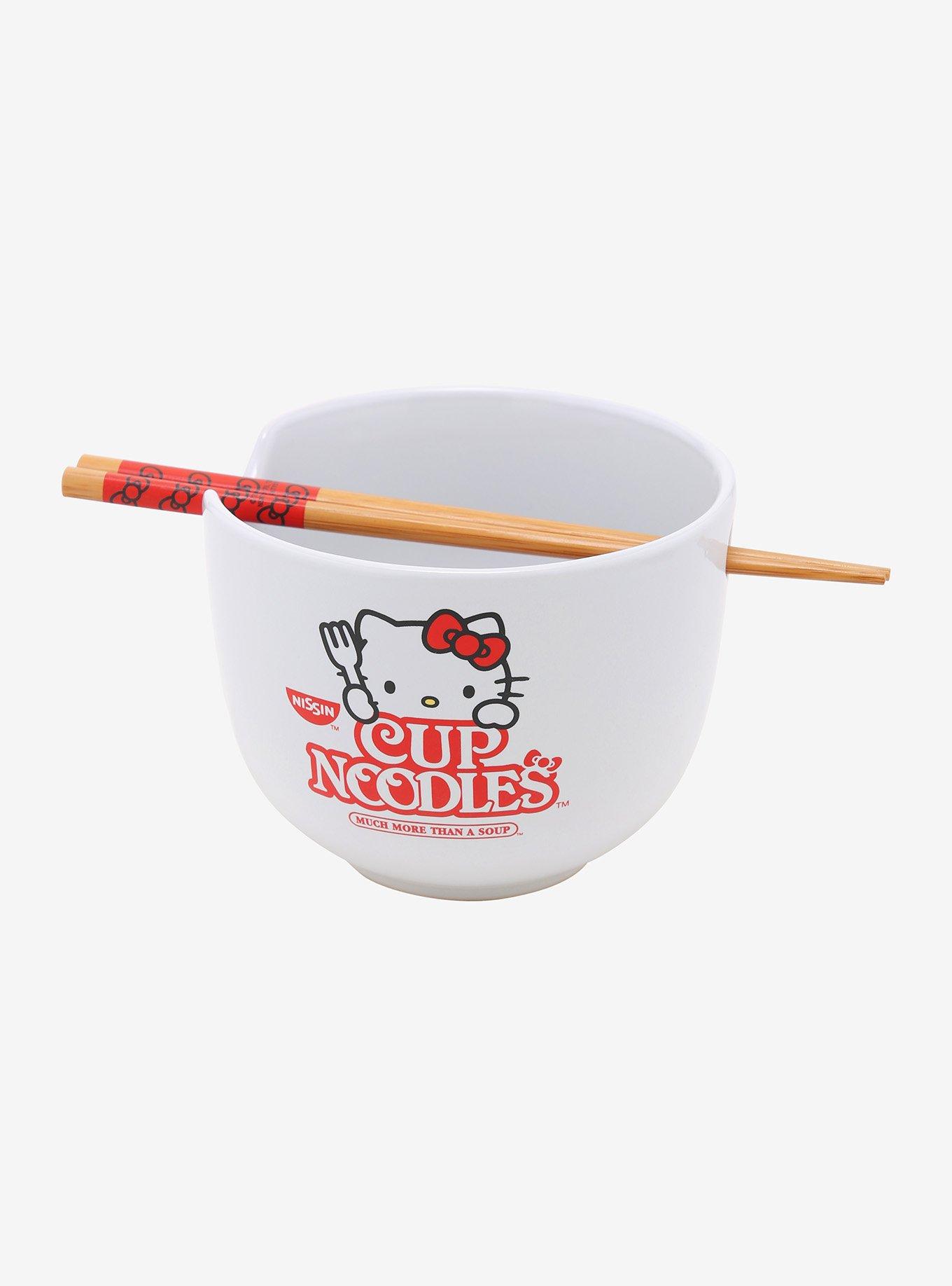 Hello Kitty X Nissin Cup Noodles Ramen Bowl With Chopsticks