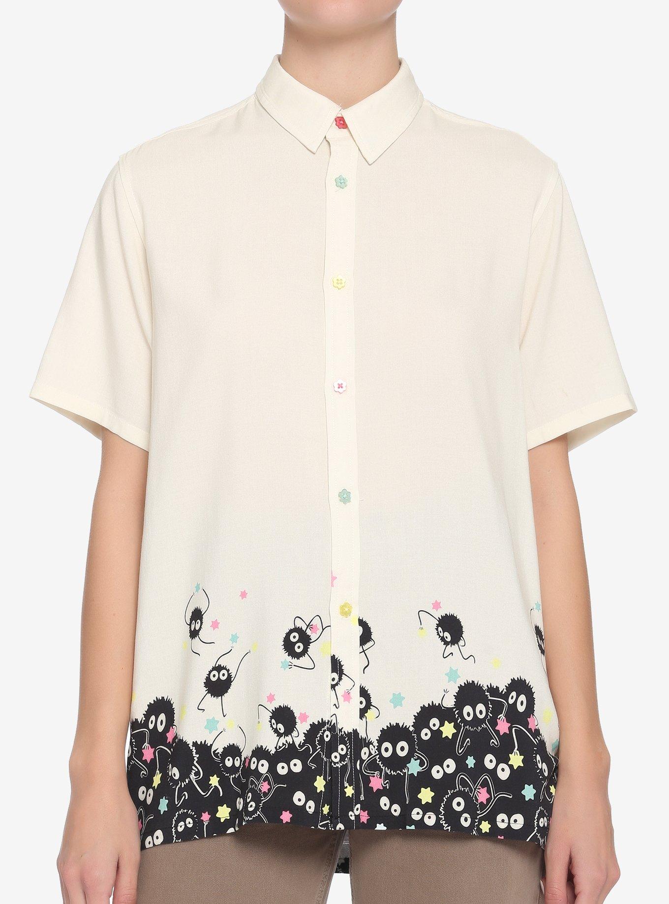 Her Universe Studio Ghibli Spirited Away Soot Sprite Woven Button-Up, MULTI, hi-res