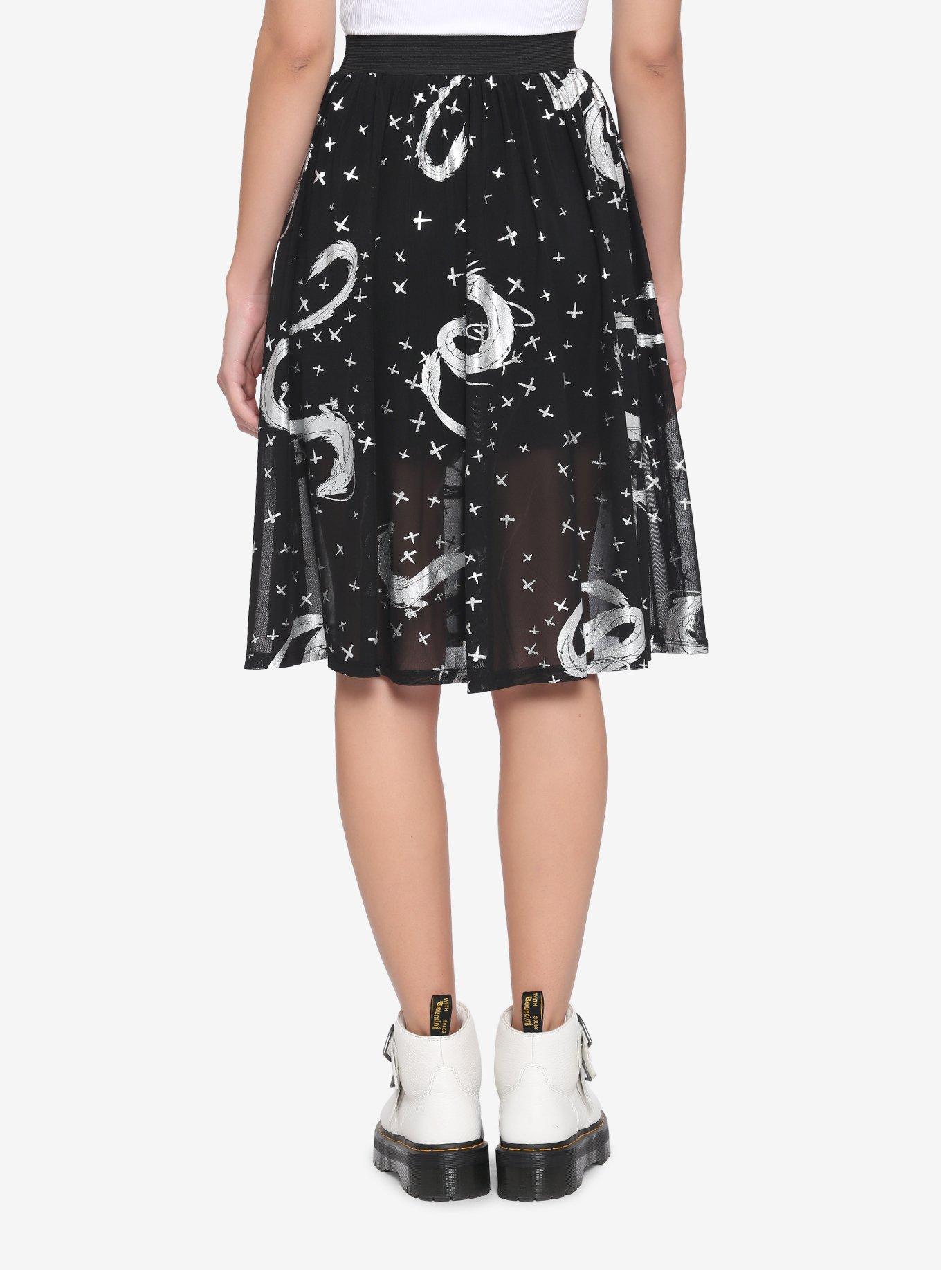 Her Universe Studio Ghibli Spirited Away Haku Mesh Skirt, MULTI, hi-res