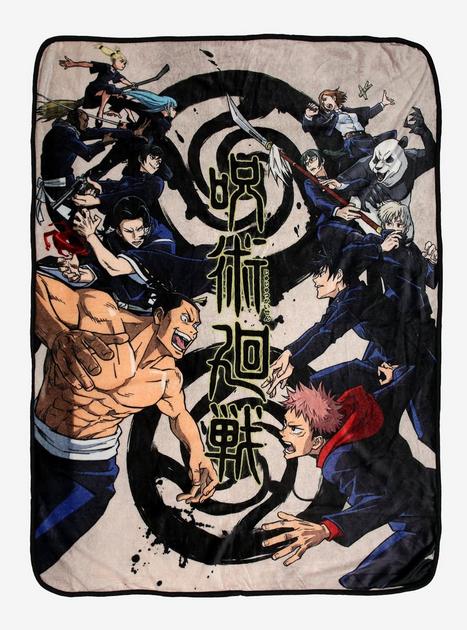Jujutsu Kaisen Jujutsu High Group Throw Blanket Hot Topic