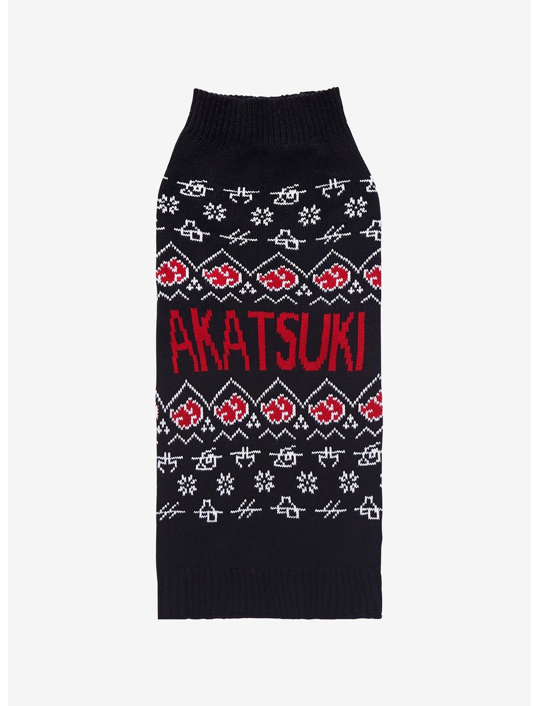 Naruto Shippuden Akatsuki Pet Holiday Sweater - BoxLunch Exclusive, MULTI, hi-res