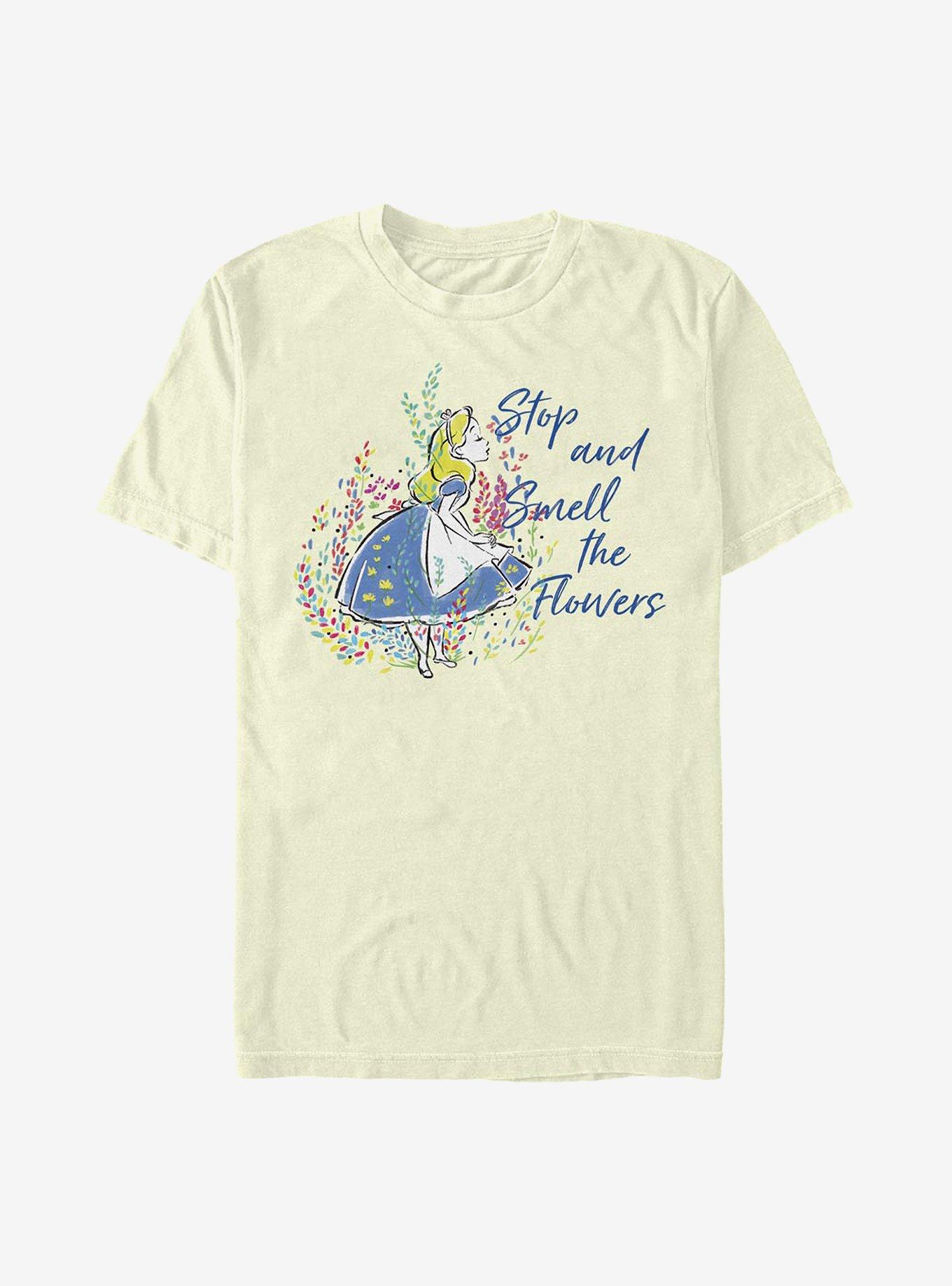 Disney Alice In Wonderland Smell The Flowers T-Shirt