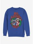 Disney Lilo & Stitch Mele Kalikimaka Crew Sweatshirt, ROYAL, hi-res
