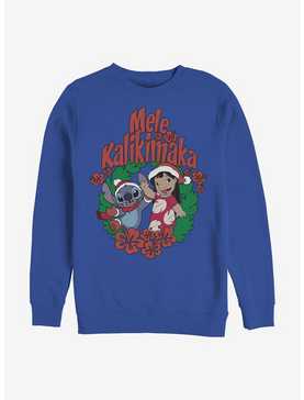 Disney Lilo & Stitch Mele Kalikimaka Crew Sweatshirt, , hi-res