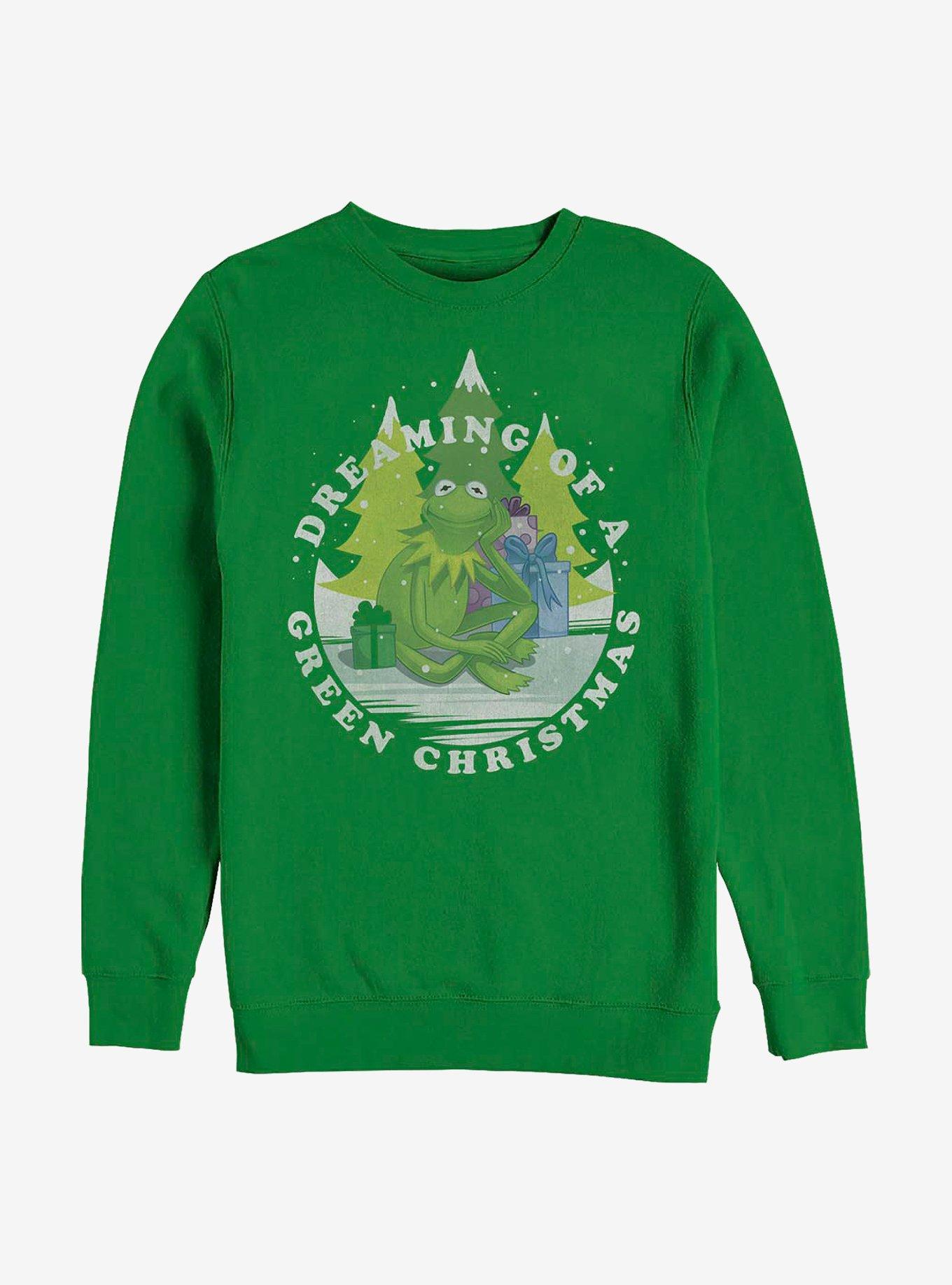 Disney The Muppets Green Christmas Crew Sweatshirt, KELLY, hi-res