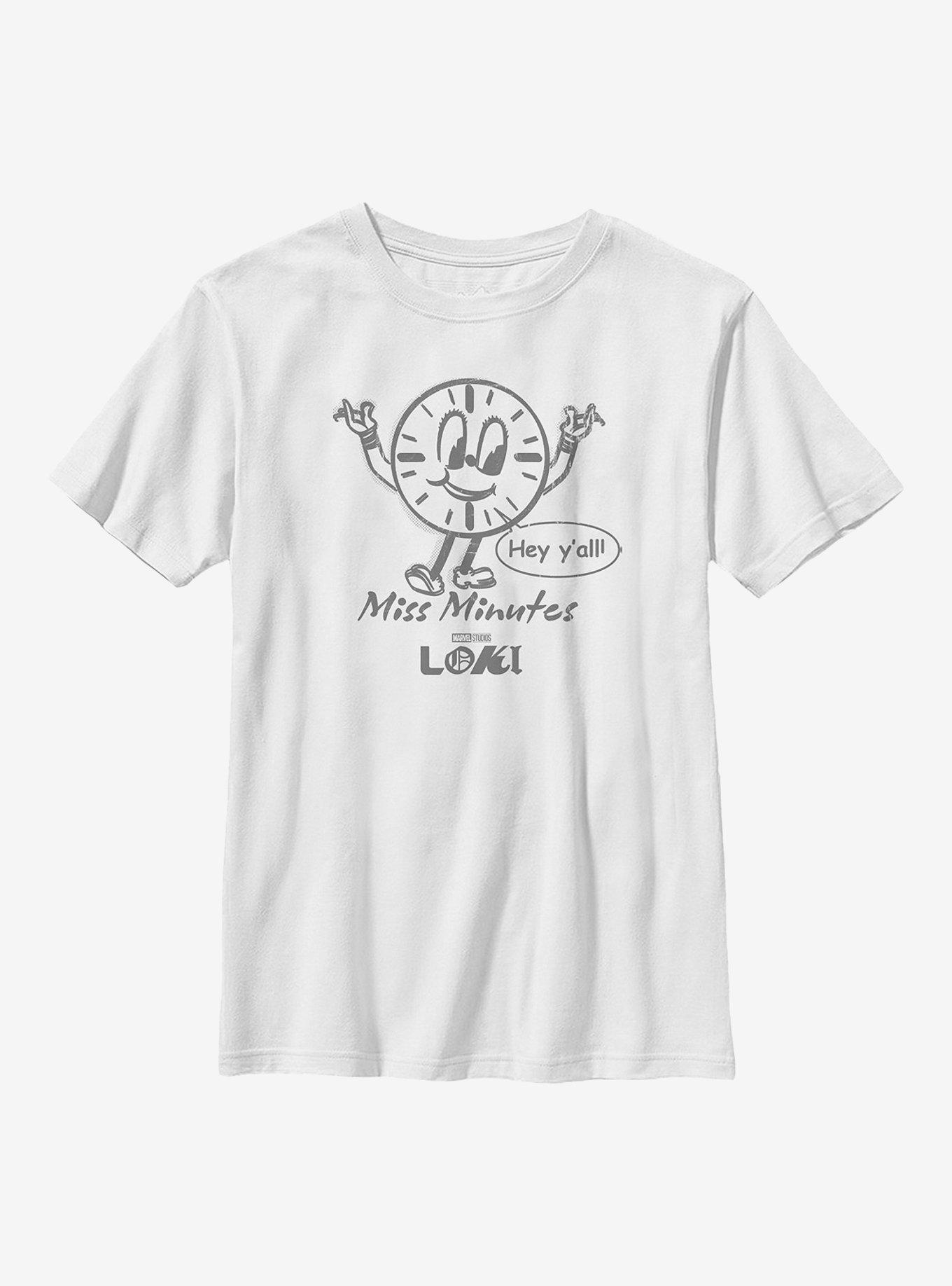 Marvel Loki Hey Miss Minutes Youth T-Shirt, WHITE, hi-res