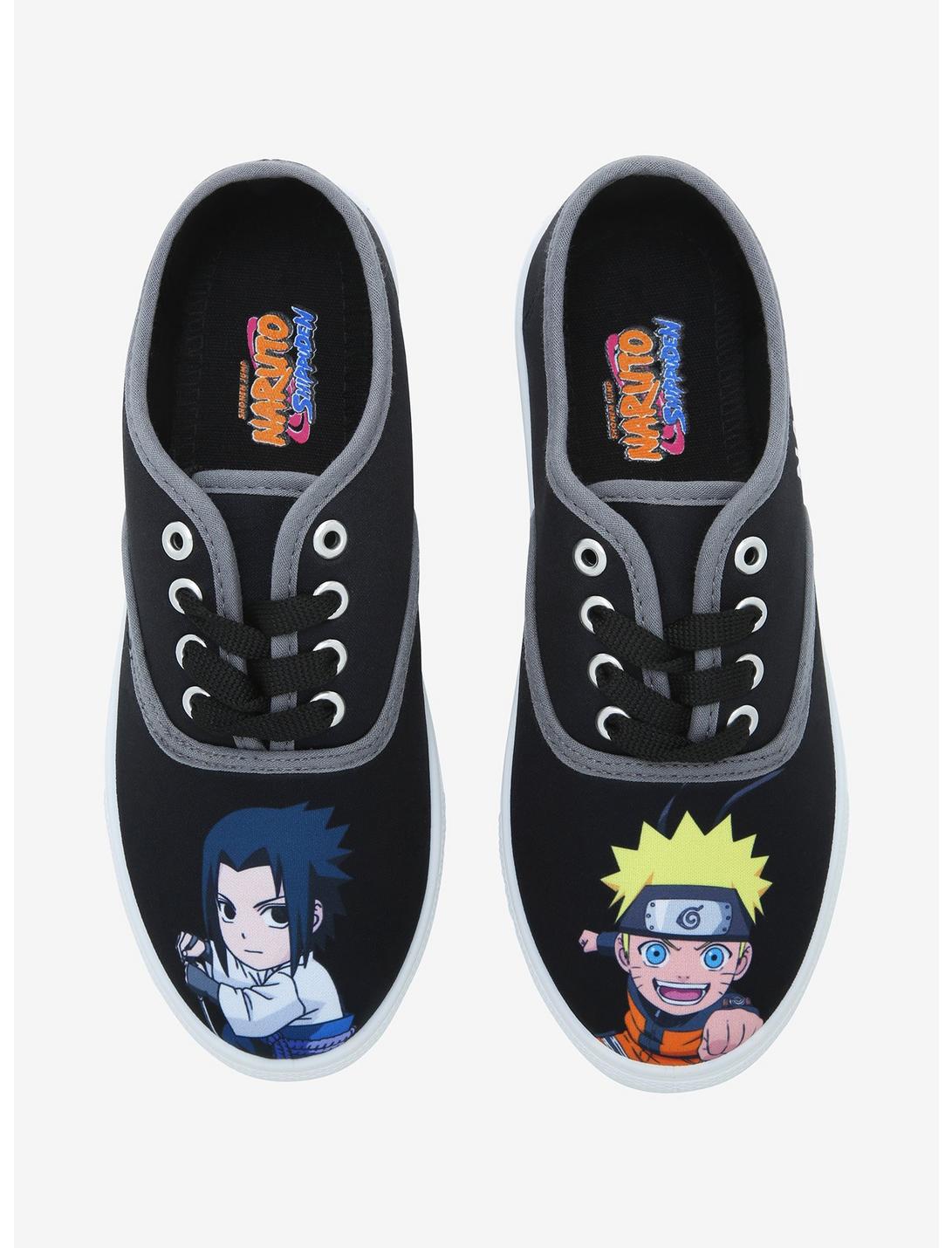 Naruto Shippuden Sasuke & Naruto Lace-Up Sneakers, MULTI, hi-res