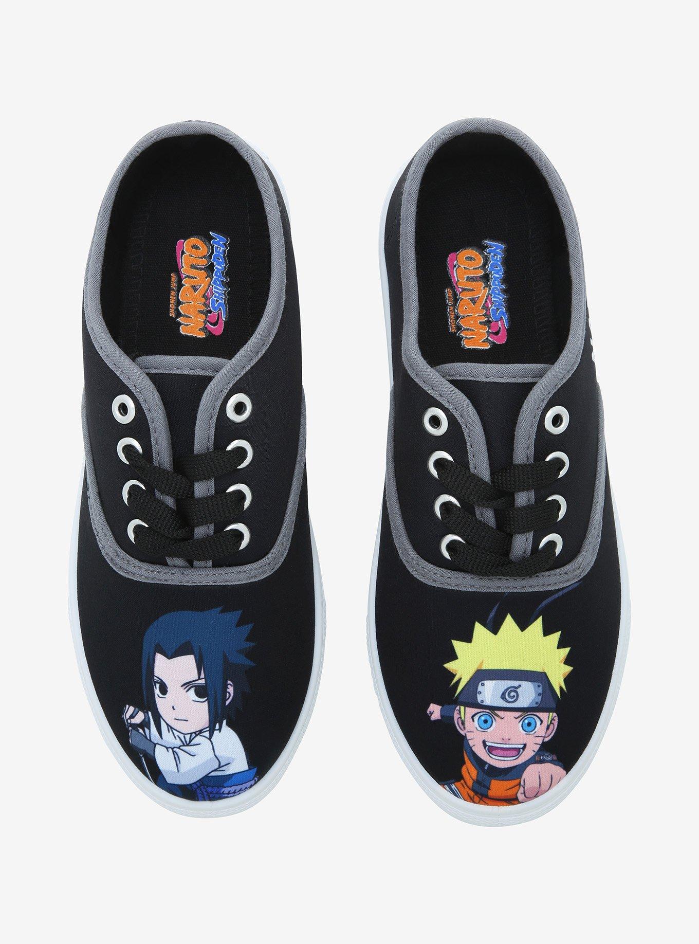 Naruto Shippuden Sasuke & Naruto Lace-Up Sneakers, MULTI, hi-res