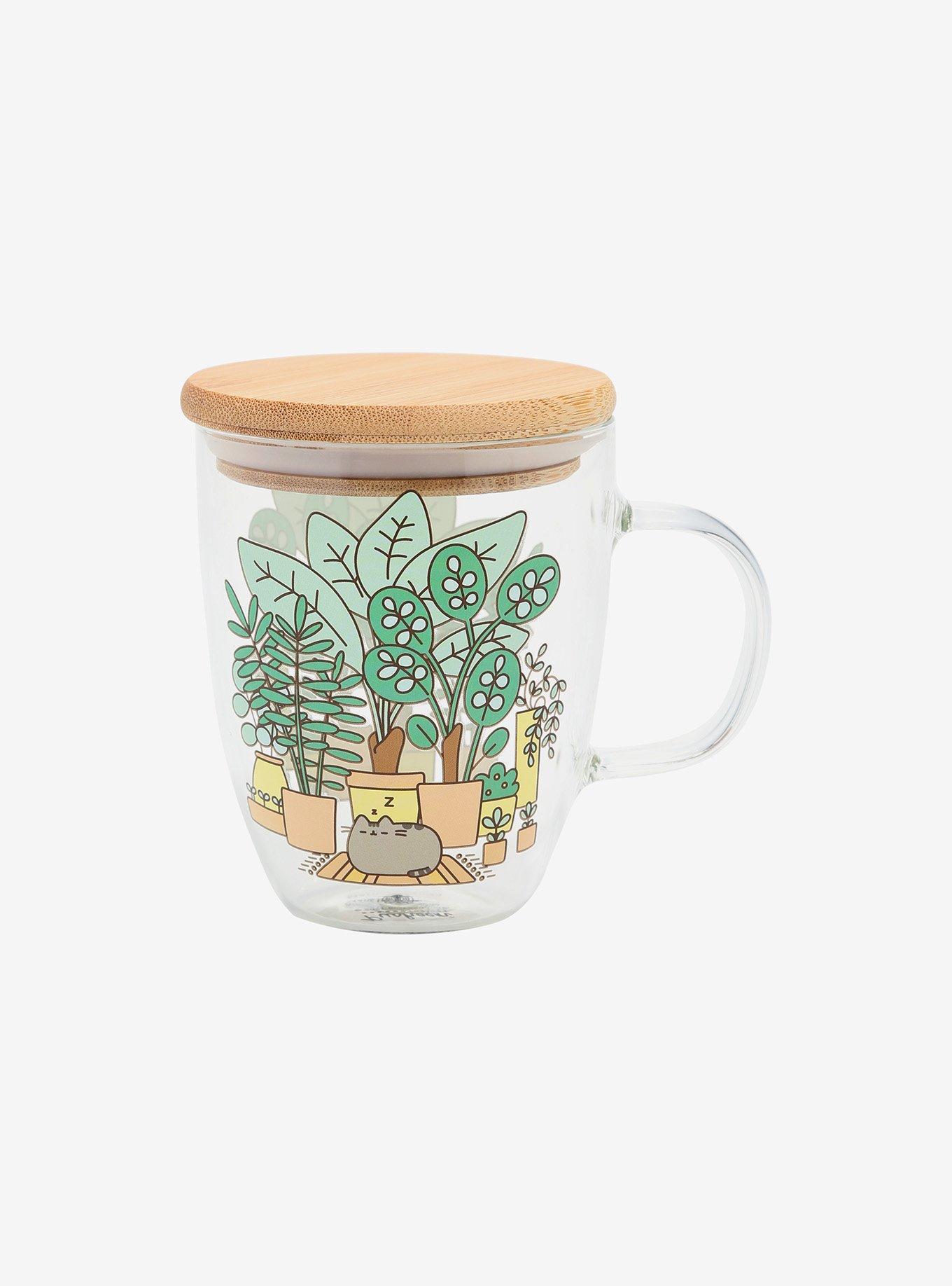 Pusheen Plants Glass Mug, , hi-res