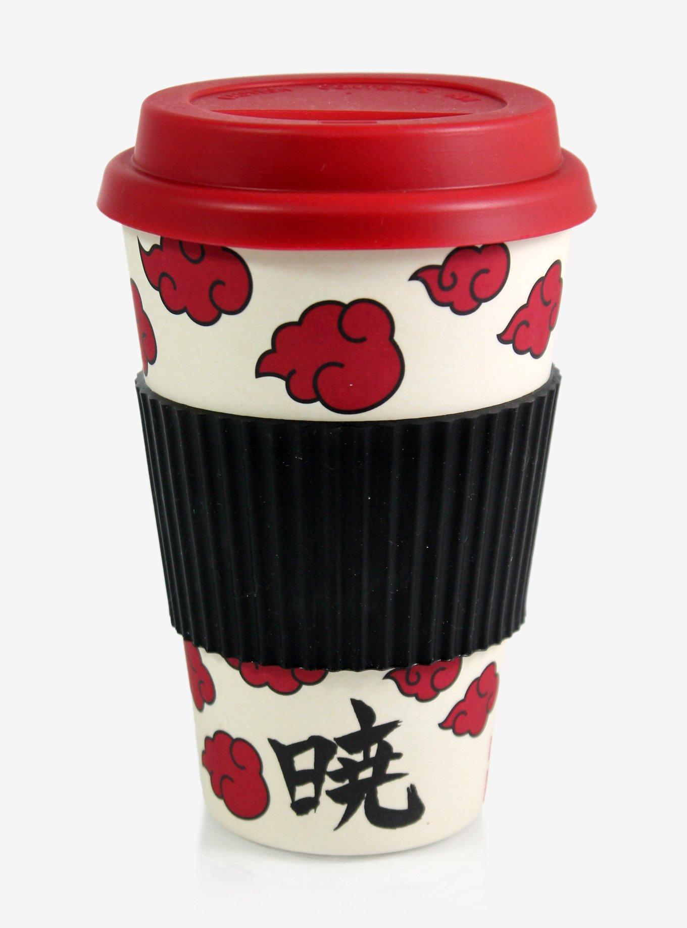 Naruto Shippuden Akatsuki Cloud Symbols Bamboo Travel Mug, , hi-res