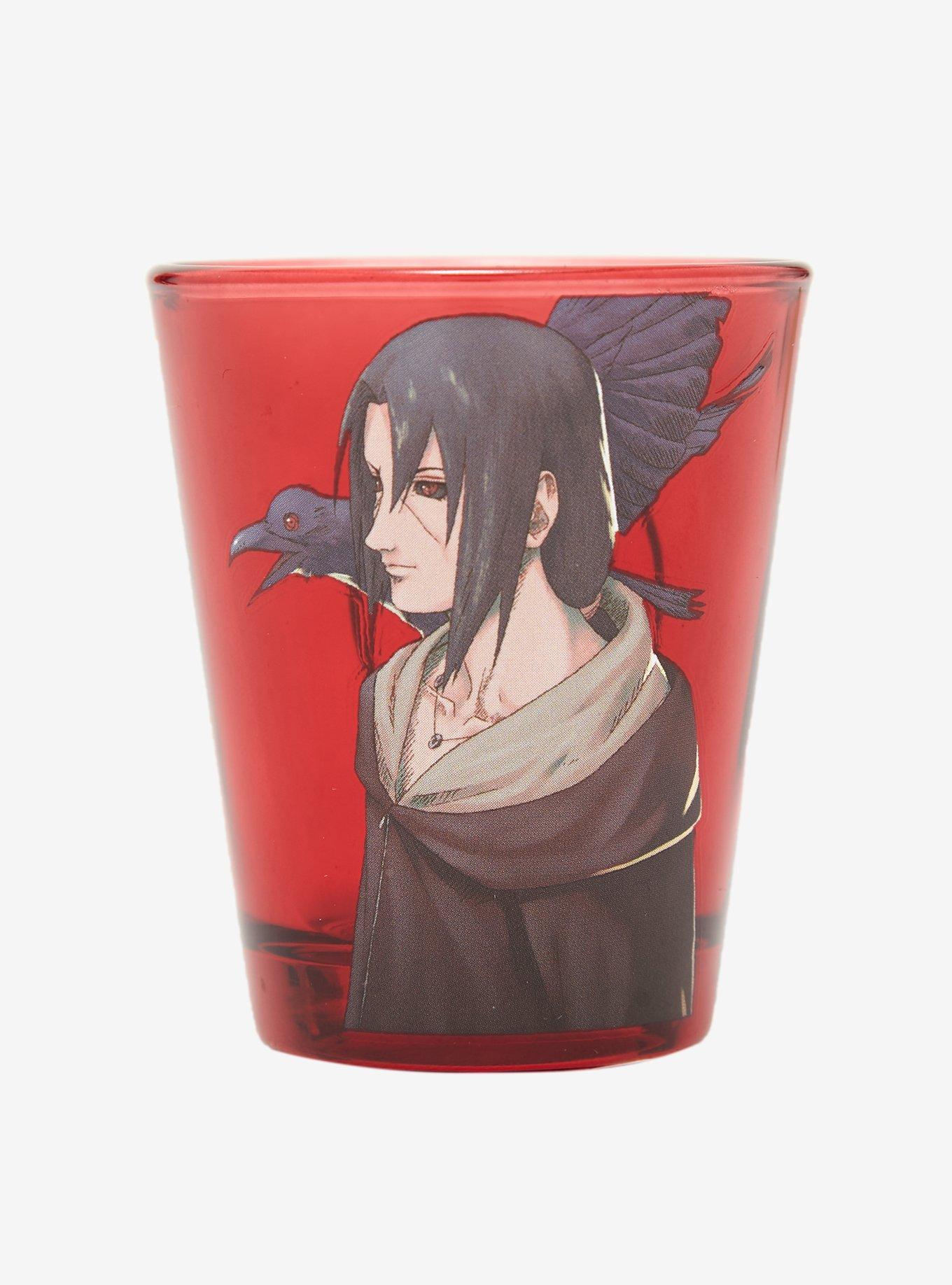Naruto Shippuden Itachi Crow Mini Glass Hot Topic