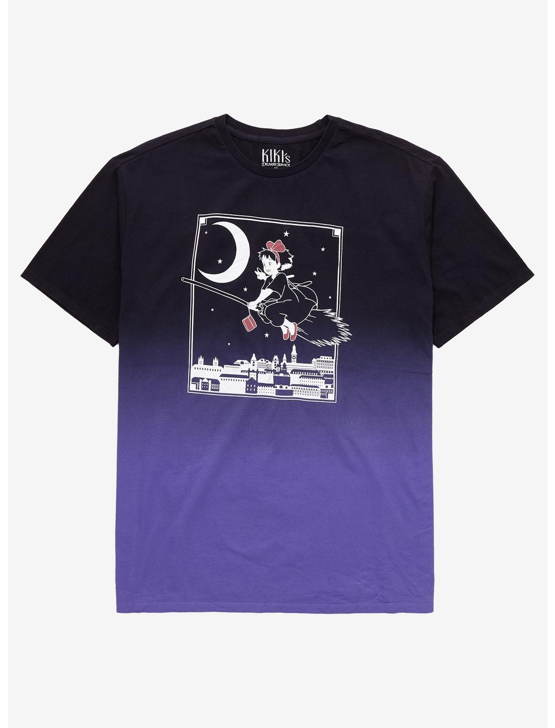 Our Universe Studio Ghibli Kiki’s Delivery Service Night Sky Ombre Women’s T-Shirt - BoxLunch Exclusive, PURPLE, hi-res