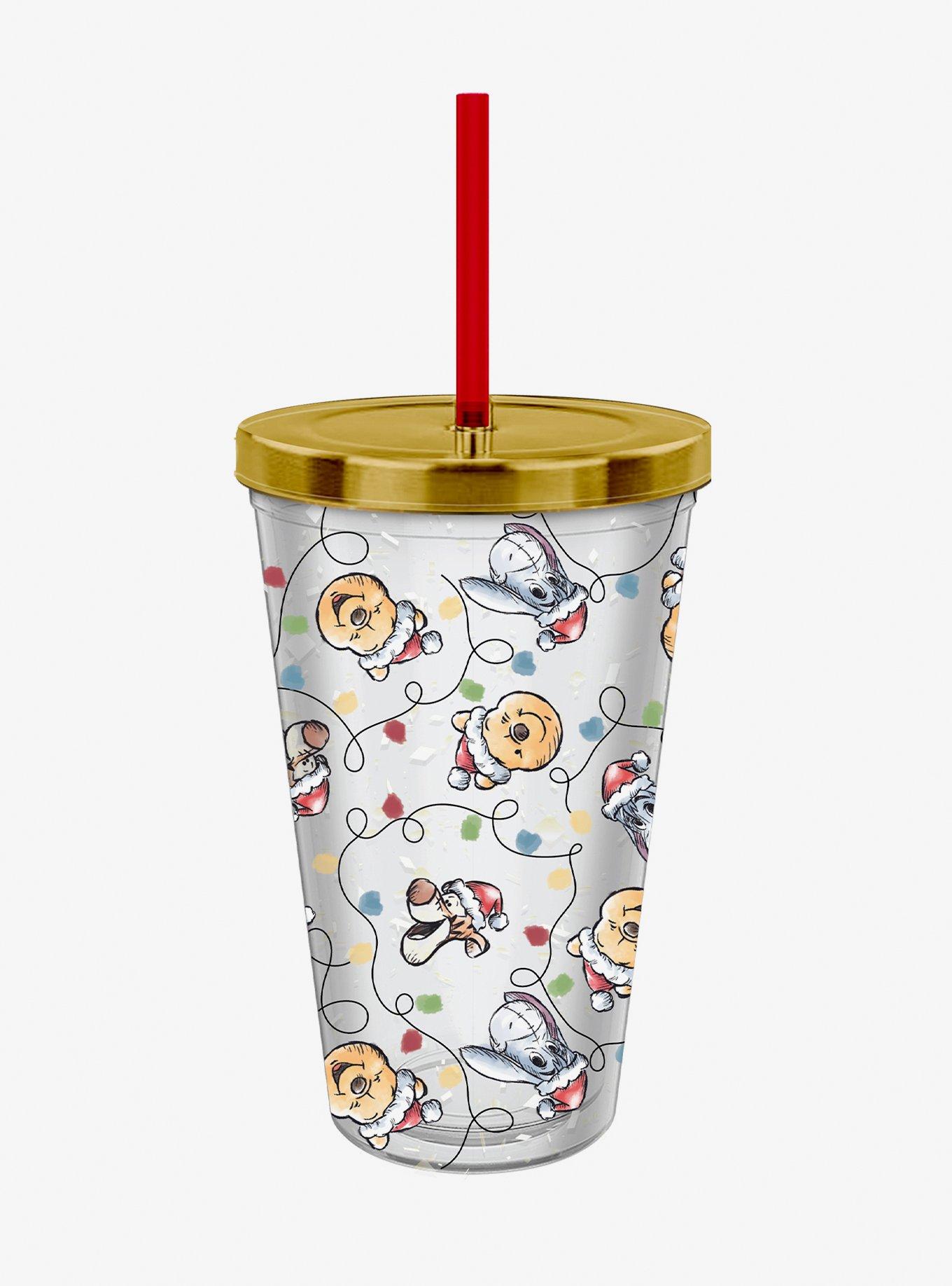 Disney Winnie The Pooh Christmas Lights Acrylic Travel Cup, , hi-res