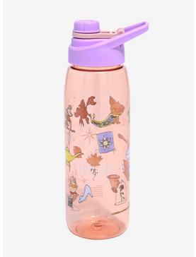 Disney Princess Icons Allover Print Water Bottle, , hi-res