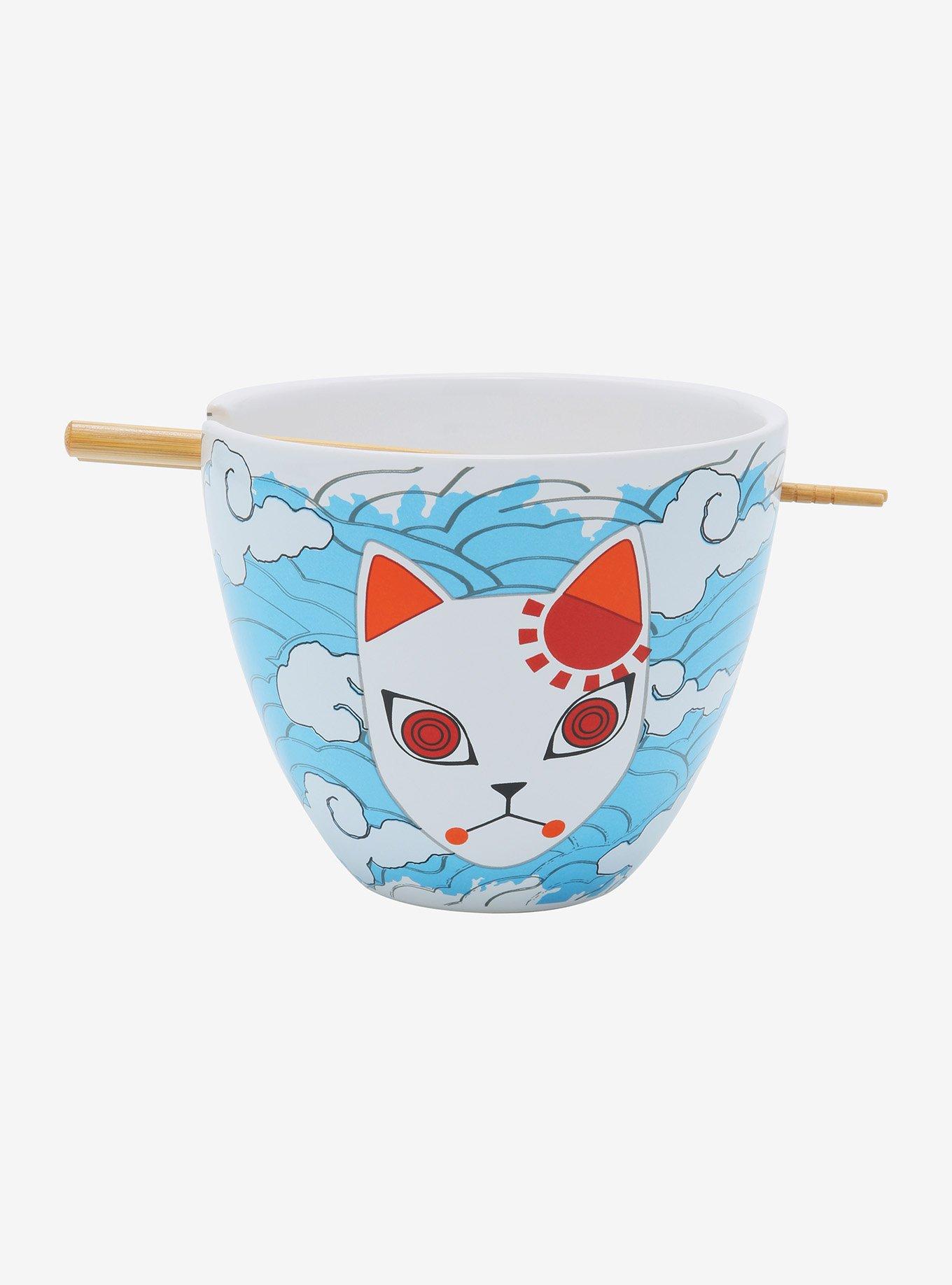 Demon Slayer: Kimetsu No Yaiba Tanjiro Fox Mask Ramen Bowl With Chopsticks, , hi-res