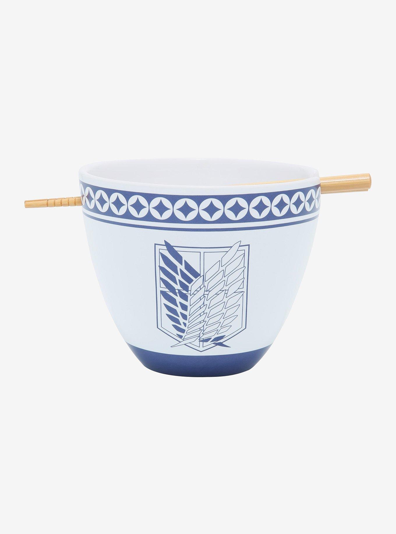 Attack On Titan Ramen Bowl With Chopsticks, , hi-res