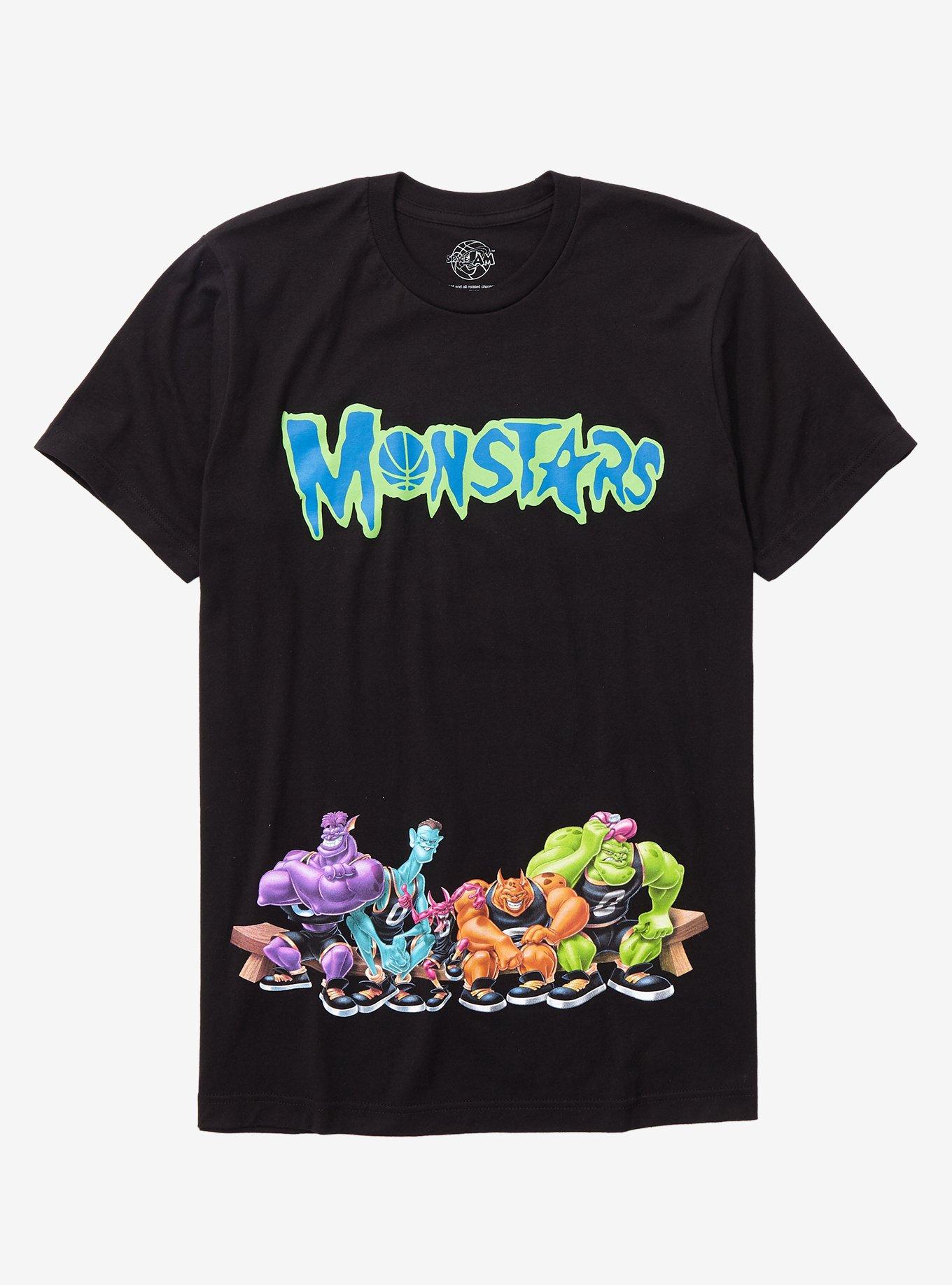 Space Jam Monstars Bench T-Shirt - BoxLunch Exclusive, BLACK, hi-res