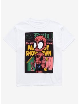 Marvel Spider-Man Daily Bugle Chibi Youth T-Shirt - BoxLunch Exclusive, , hi-res