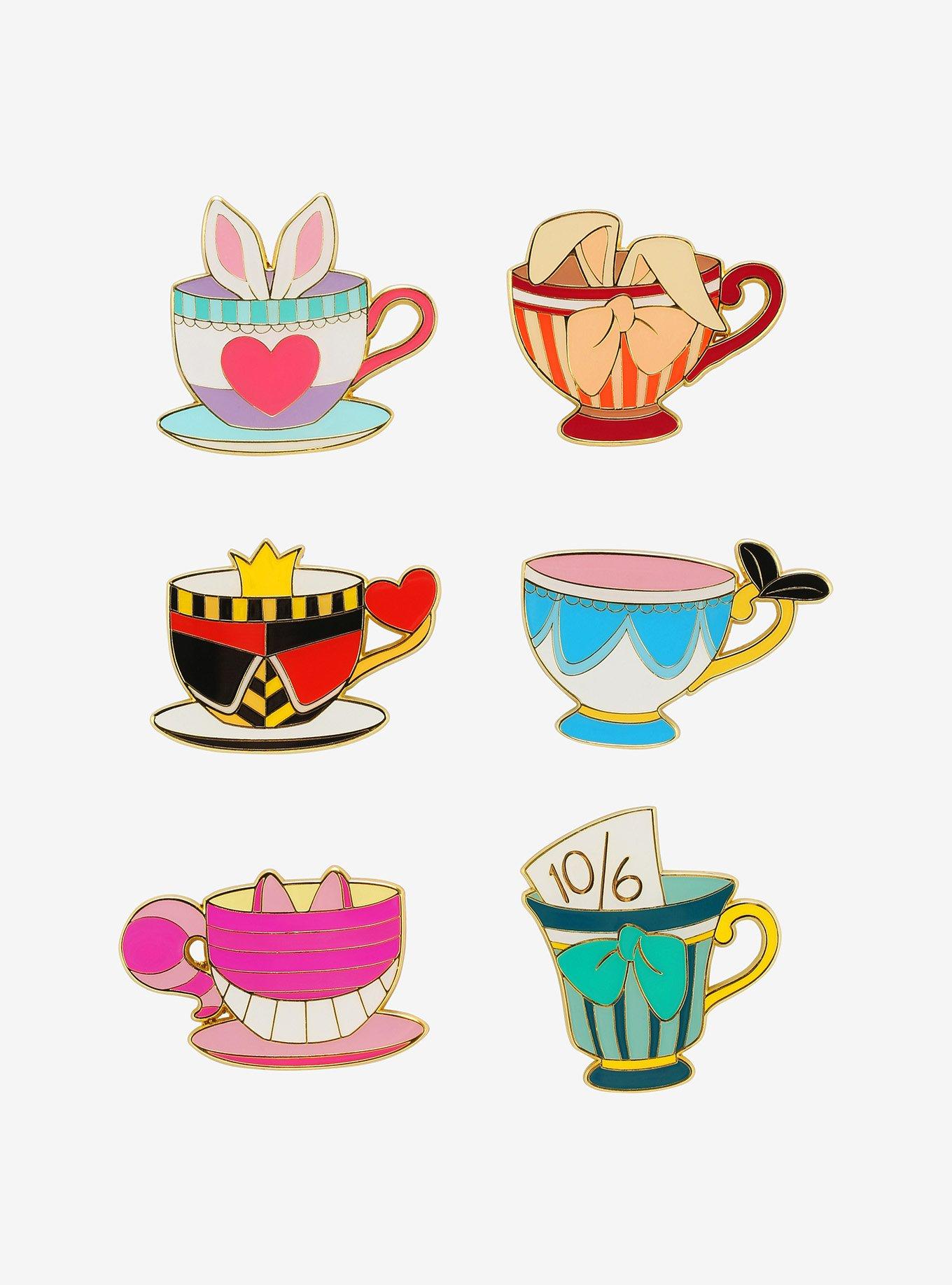 Loungefly Disney Alice In Wonderland Character Cups Blind Box Enamel Pin Hot Topic 1289