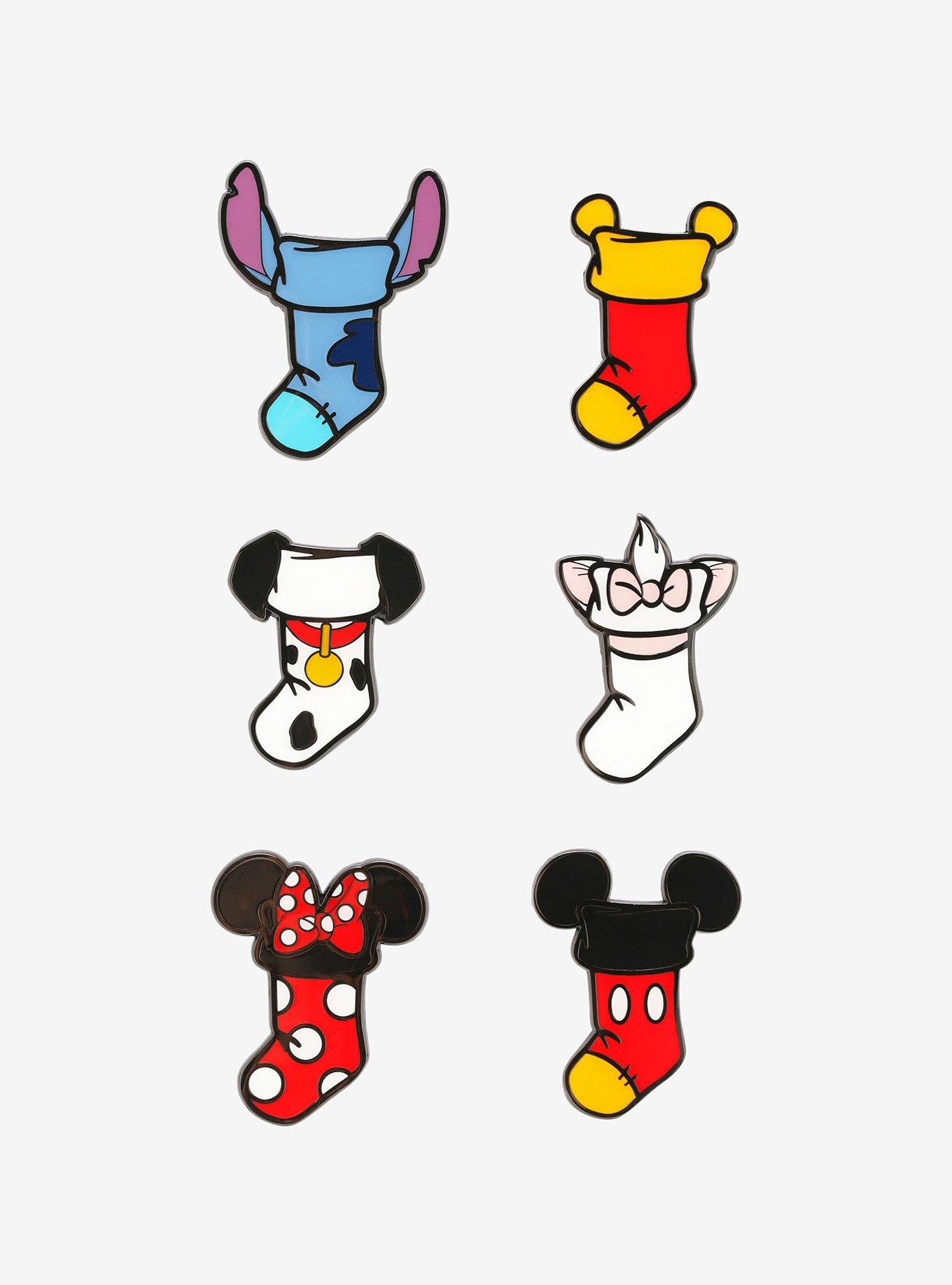 Loungefly Disney Character Stockings Blind Box Enamel Pin, , hi-res