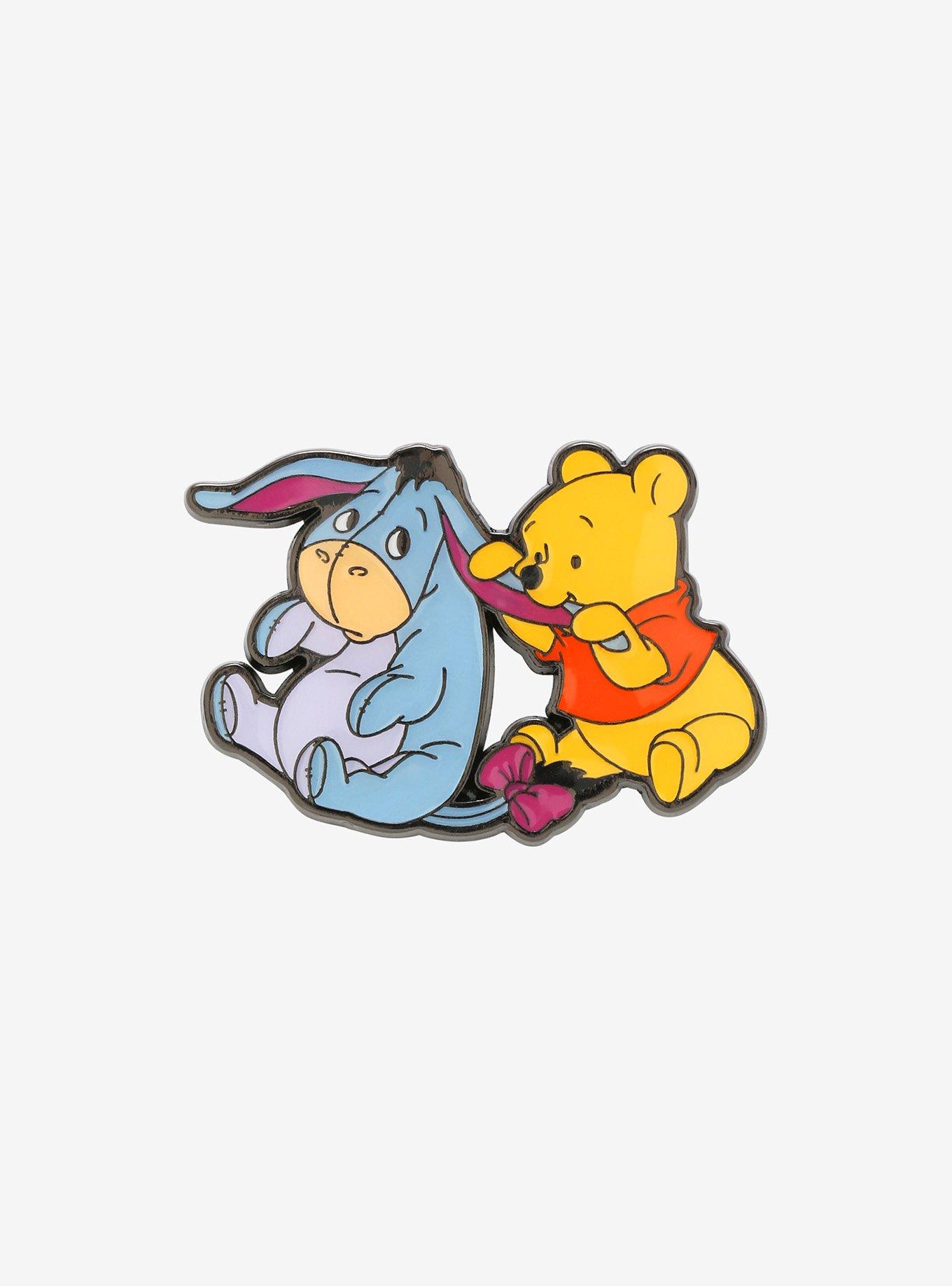 Disney Winnie The Pooh Baby Eeyore & Pooh Bear Bite Enamel Pin, , hi-res