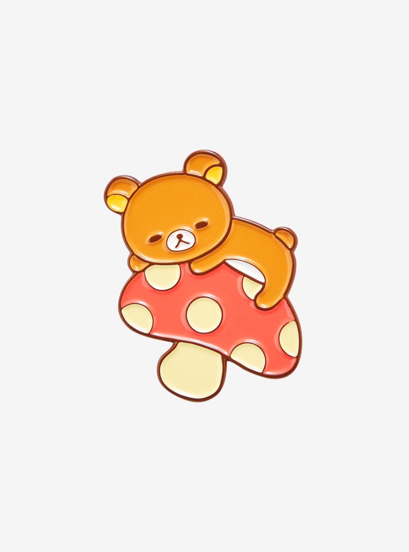 Rilakkuma Mushroom Enamel Pin, , hi-res