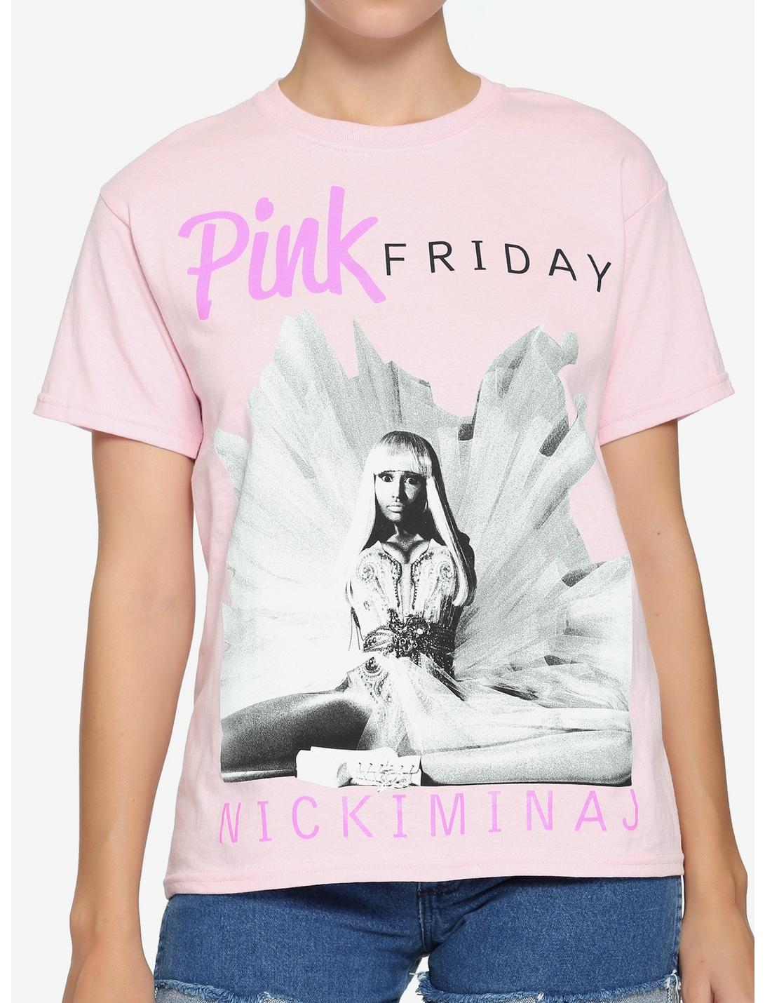 Nicki Minaj Pink Friday Boyfriend Fit Girls T-Shirt, PINK, hi-res