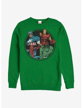 Marvel Avengers Avenger Heads Crew Sweatshirt, , hi-res