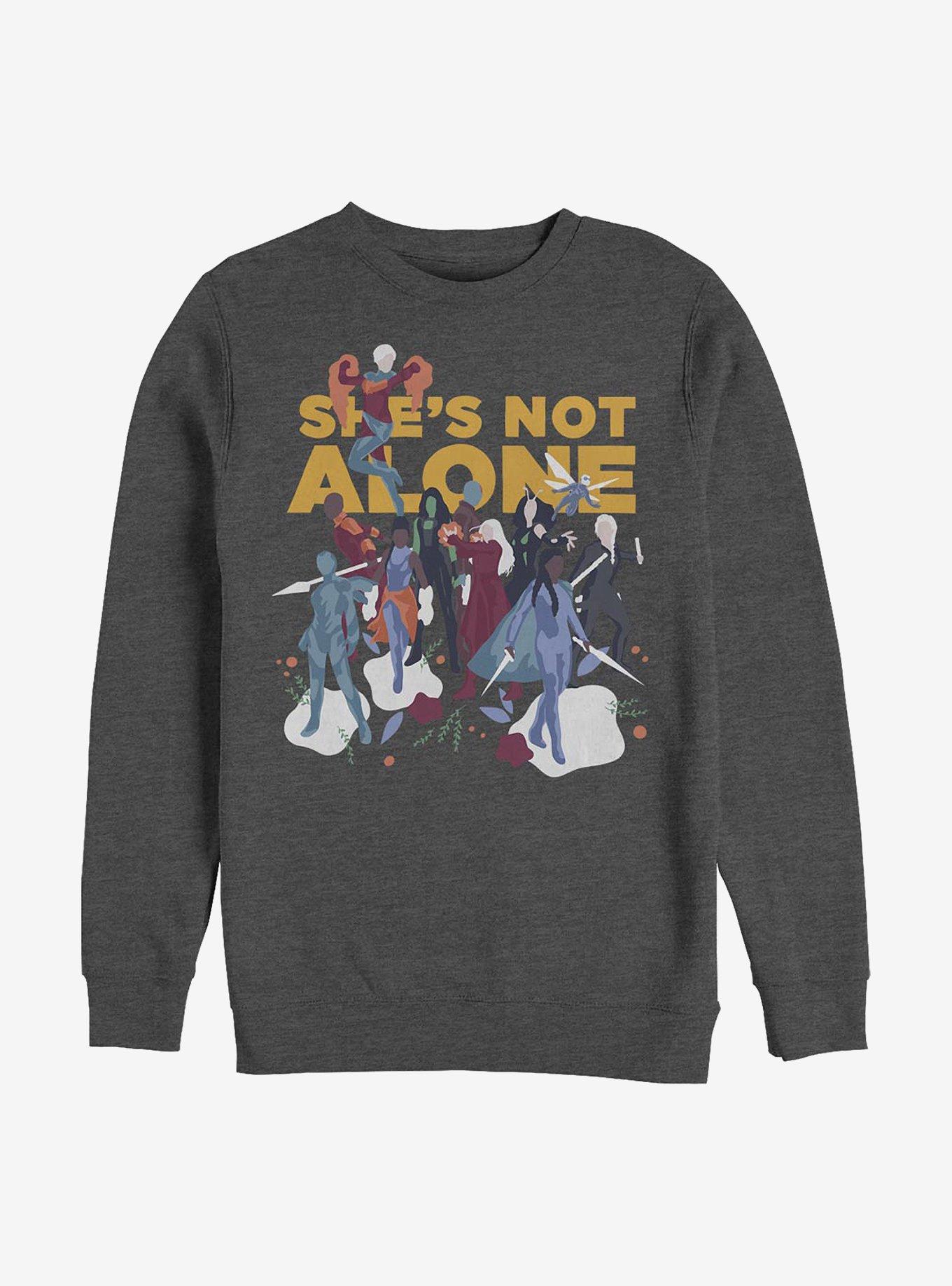 Marvel Avengers She's Not Alone Crew Sweatshirt, , hi-res