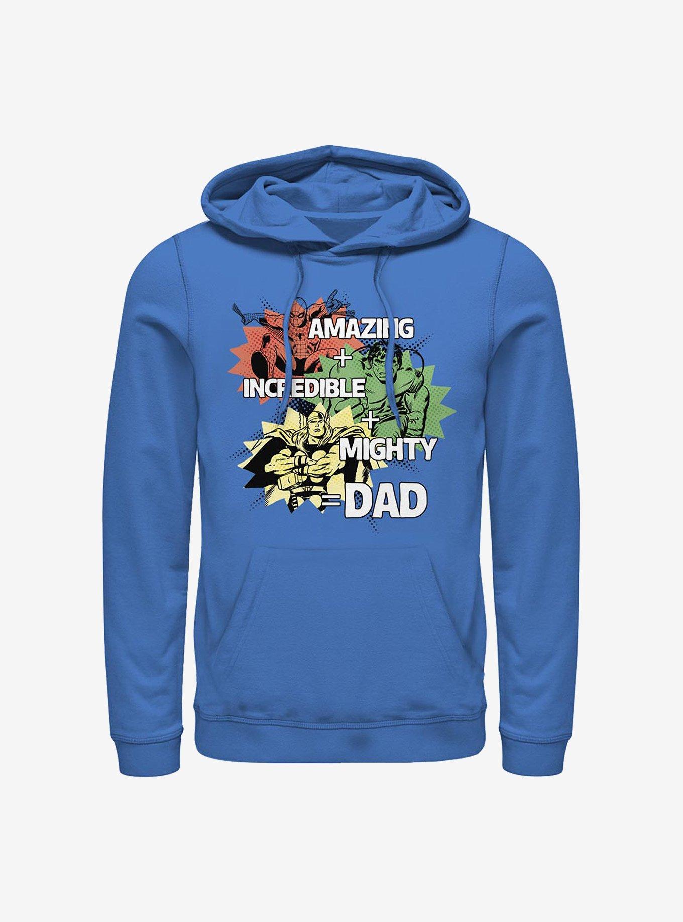 Marvel Avengers Dad Hero Equation Hoodie, ROYAL, hi-res