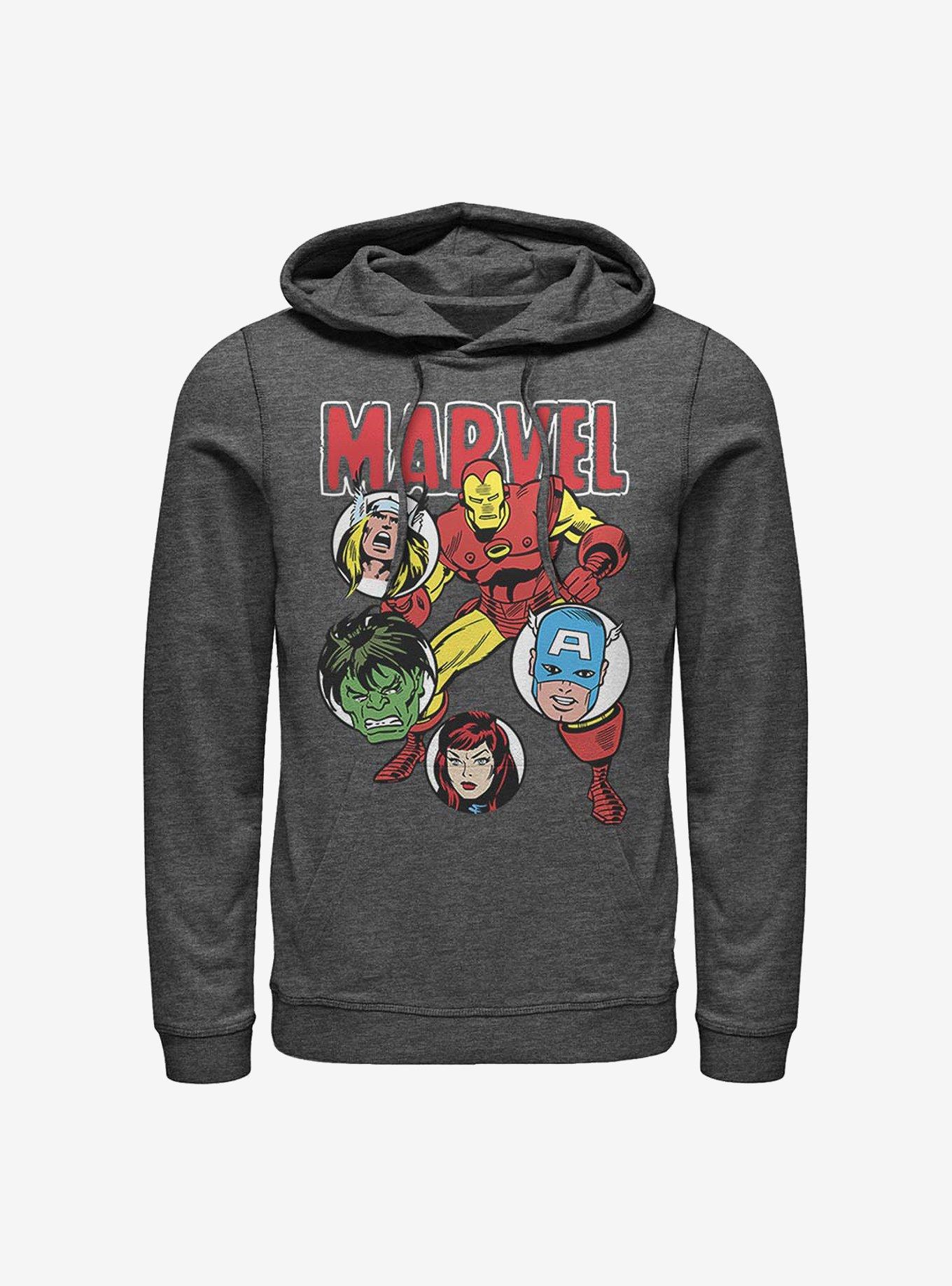 Marvel Avengers Marvel Squad Hoodie - GREY | Hot Topic