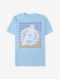 Marvel Avengers Gradient Logo T-Shirt, LT BLUE, hi-res