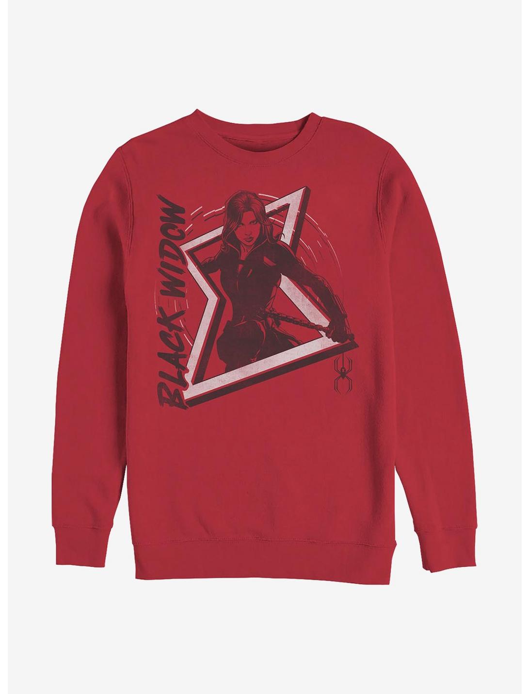 Marvel Black Widow Bite Crew Sweatshirt, RED, hi-res