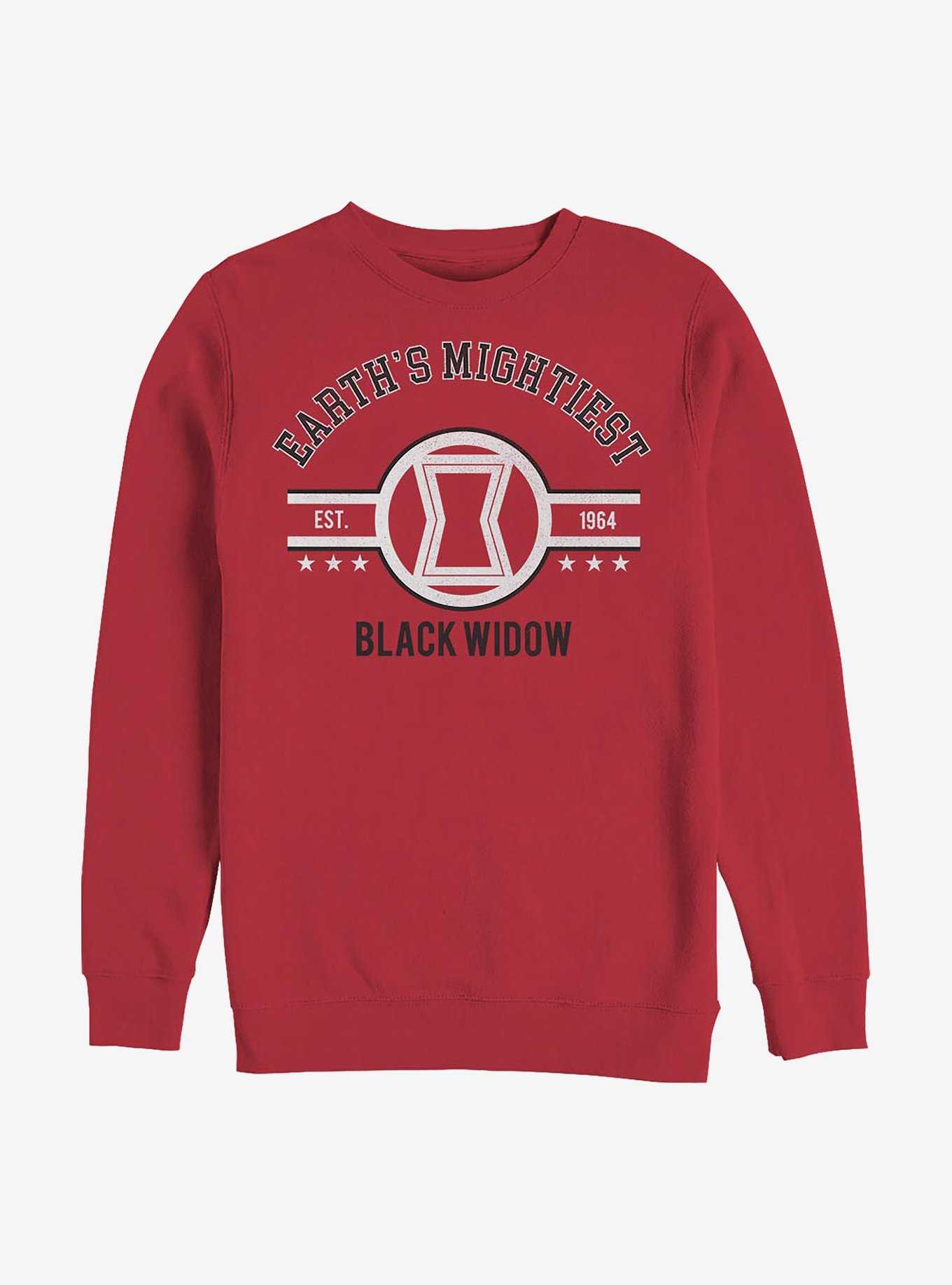 Marvel Black Widow Mighty Widow Crew Sweatshirt, , hi-res