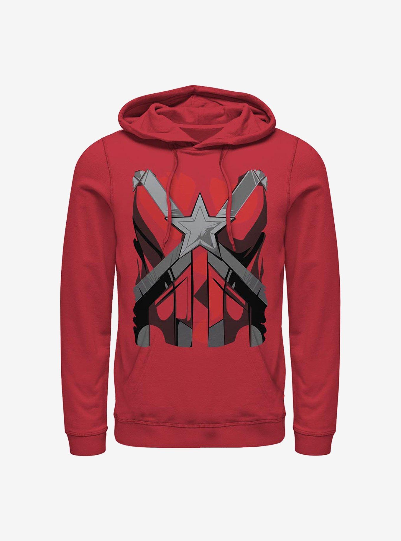 Marvel Black Widow Guardian Costume Hoodie RED Hot Topic