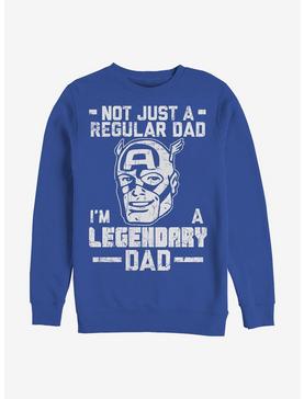 Marvel Captain America Legendary Dad Crew Sweatshirt, , hi-res