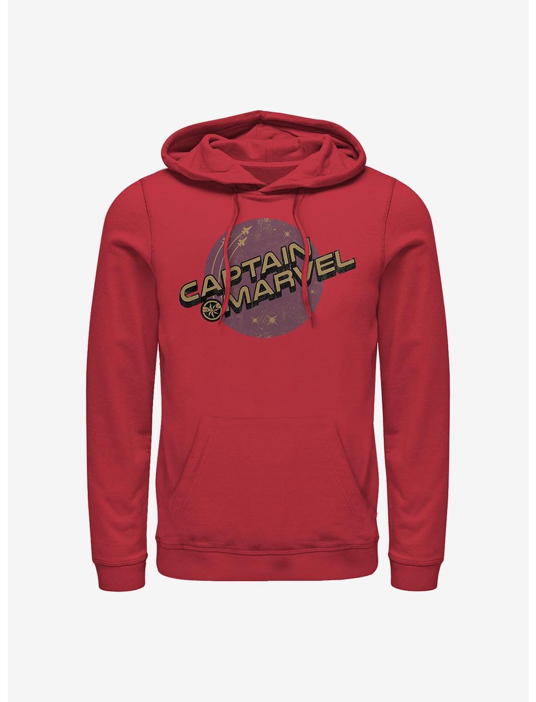 Marvel Captain Marvel Captain Planets Hoodie, RED, hi-res