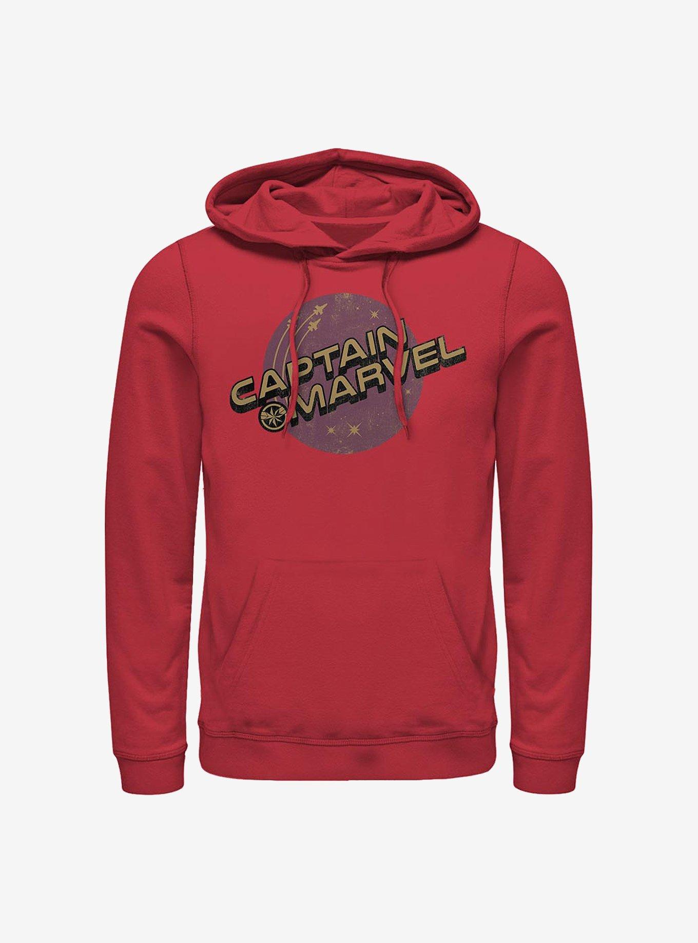 Marvel Captain Marvel Captain Planets Hoodie, RED, hi-res