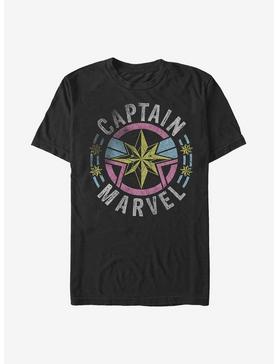 Plus Size Marvel Captain Marvel 90's Logo T-Shirt, , hi-res