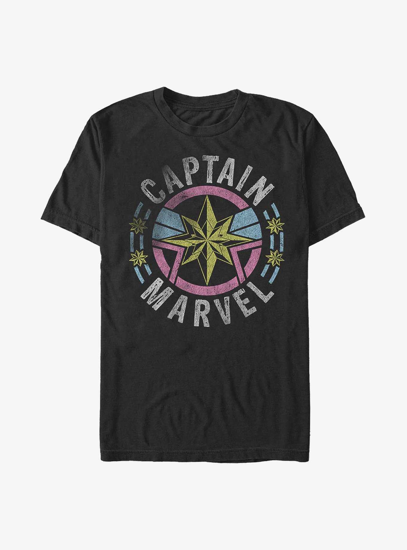 Marvel Captain Marvel 90's Logo T-Shirt, , hi-res