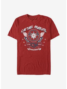 Plus Size Marvel Captain Marvel Captain Plaque T-Shirt, , hi-res