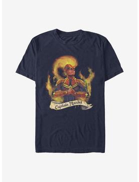 Marvel Captain Marvel Captain Flames T-Shirt, , hi-res