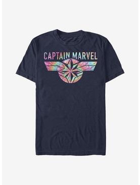 Marvel Captain Marvel Tie Dye Captain T-Shirt, NAVY, hi-res